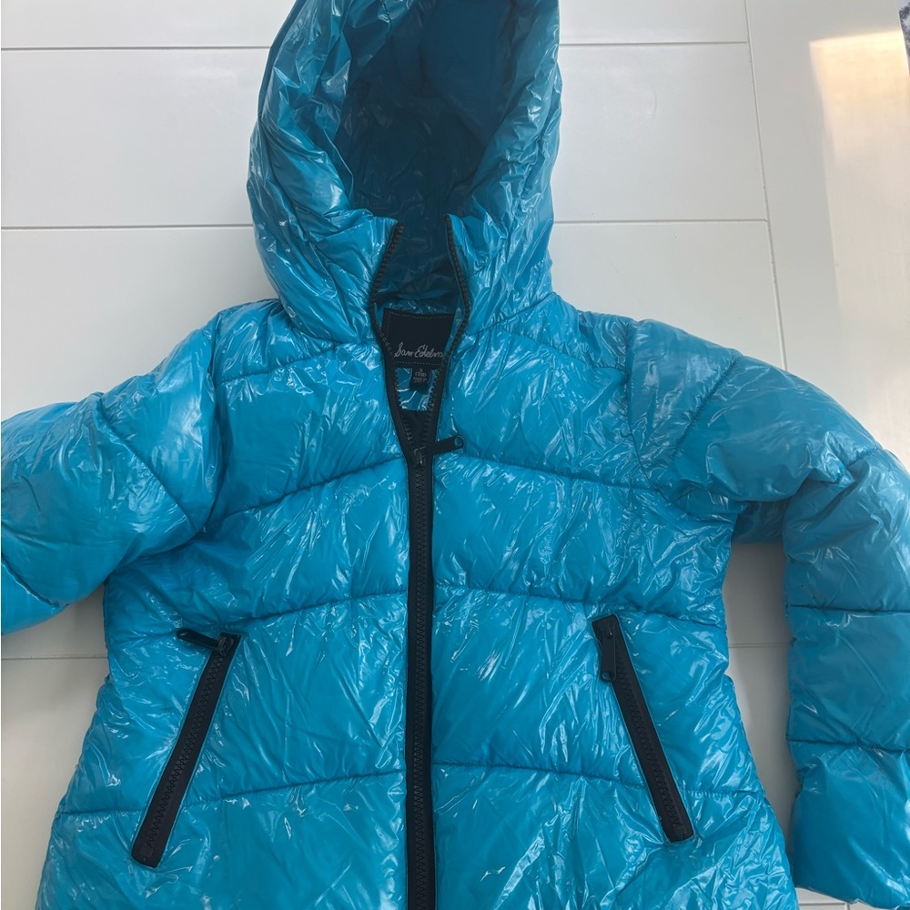 Sam Edelman High gloss Blue Kids Puffer Jacket